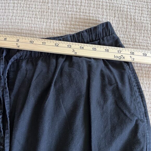 Lucky Brand Cotton Pants Womens Large Black Elastic Waist Drawstring Comfort - Picture 13 of 16
